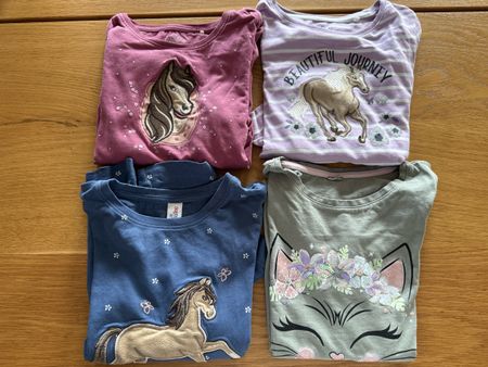 4 Langarmshirts Topolino Grösse 122 mit Motiven gebraucht