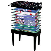Spieletisch Multigame 15 in 1 schwarz
