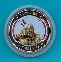 Gedenkmünze 2. WK 1939-1945 VICTOIRE 8 MAI 1945 Neu