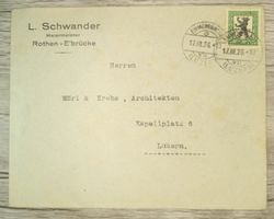 TR59 Enveloppe + Timbre Suisse 1926 Pro Juventute