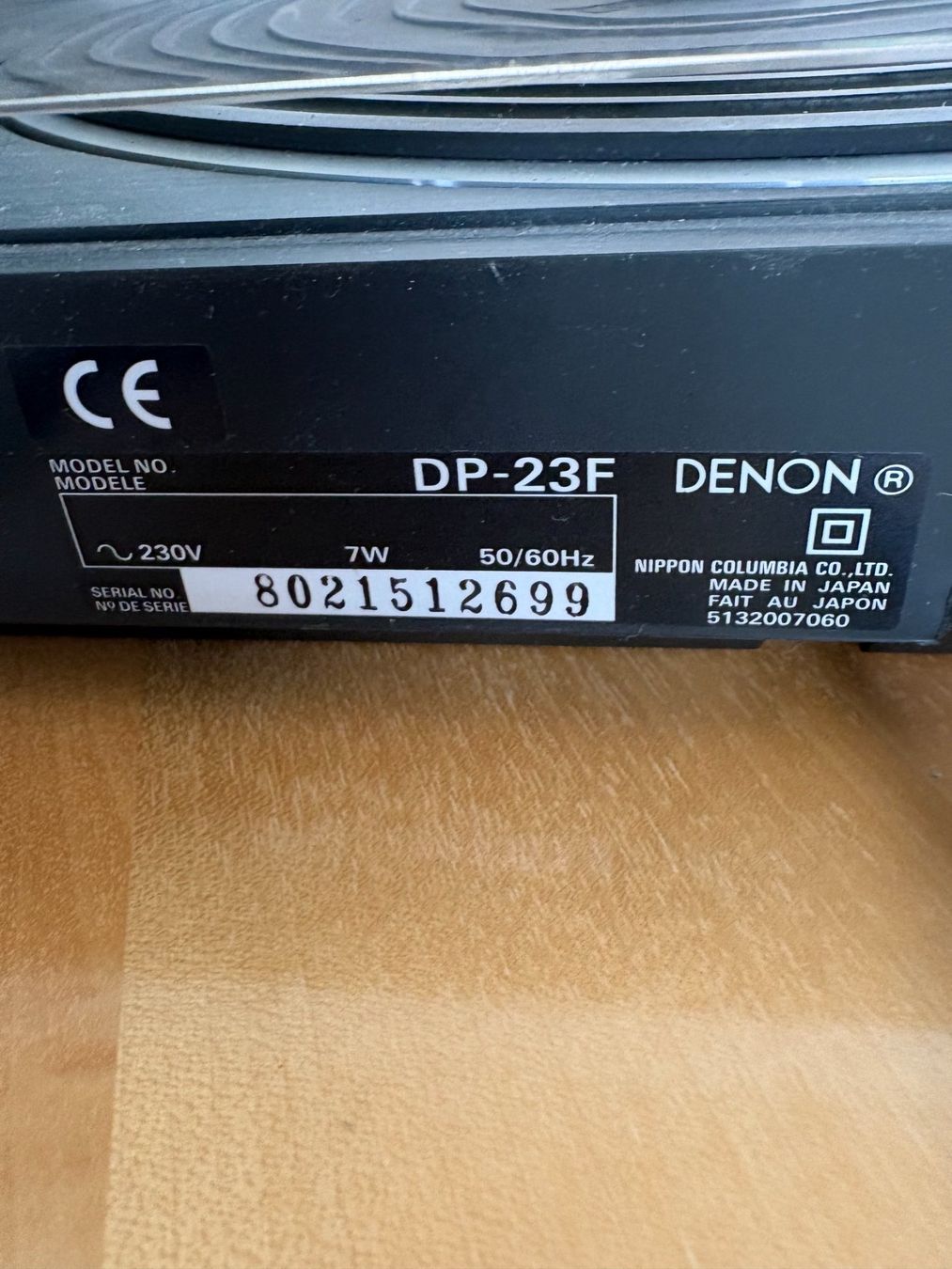 Denon Giradischi: Plattenspieler Denon DP-23F – Usato da Biberist venduto da einkaufen01 3