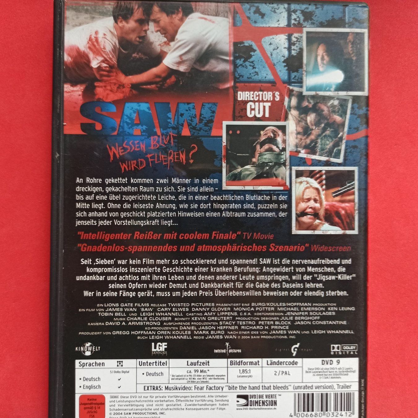 Tutti i DVDs: Saw – Usato da Dübendorf venduto da kb86_MOVIE 1