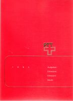 JAHRESAUSGABE 1984 HALBMONDSTEMPEL TEXT IN 4 SPRACHEN