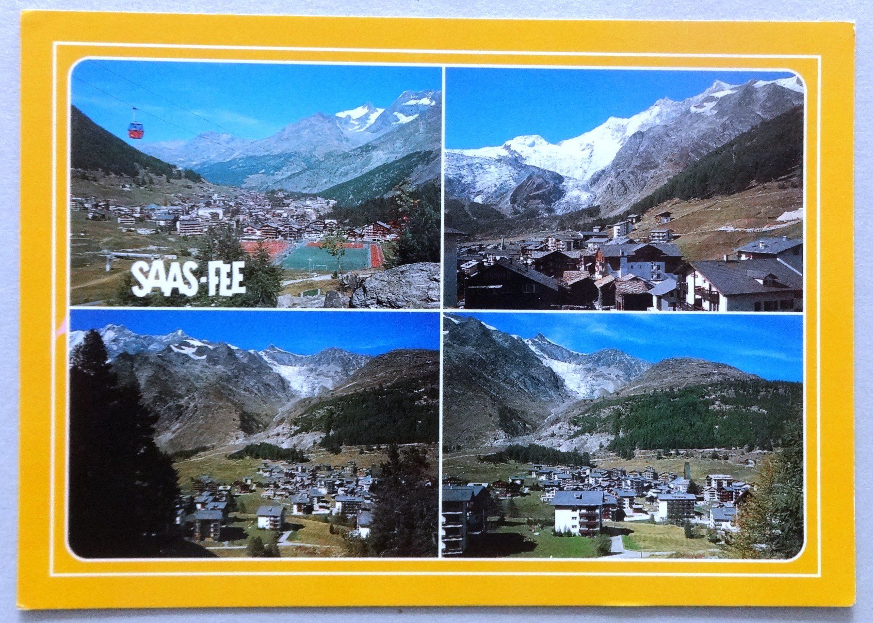 Cartoline postali: Saas Fee 1790 m – Usato da Fétigny venduto da Billy2miny