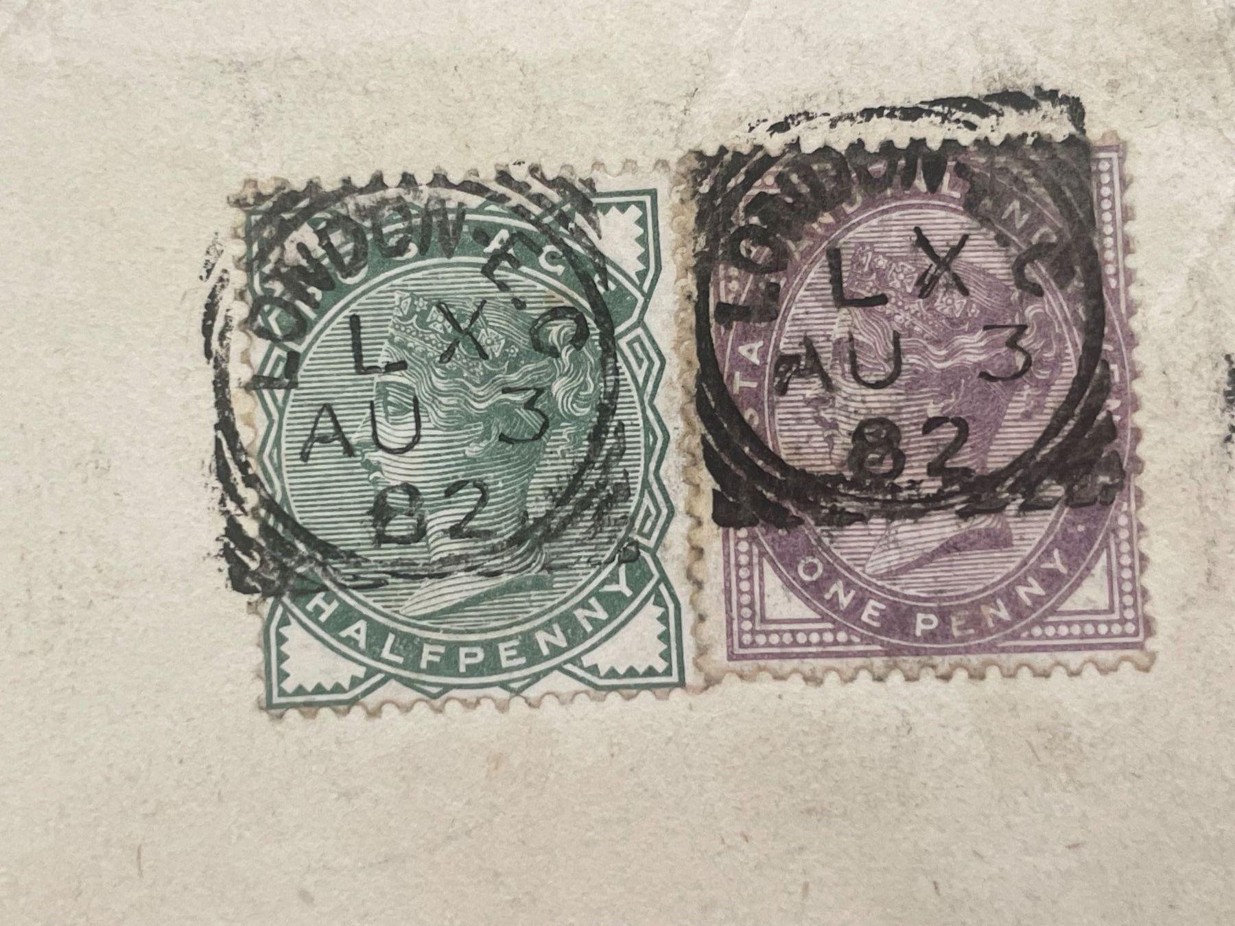 Tutti i francobolli: 1882 QV Cover Two Different Stamp Circular Square Cancels – Usato da Küssnacht am Rigi venduto da POSTOMASTER 1