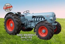 Blechschild-TRAKTOR EICHER 3002 MAMMUT 54-62 PS-1966-1969
