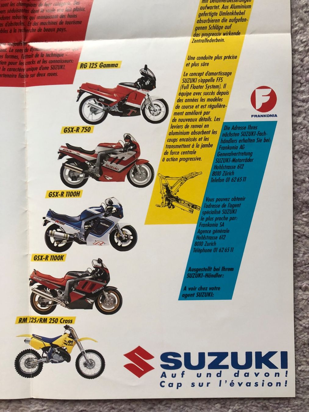 Suzuki Strada: Suzuki GSXR poster-prospectus – Usato da Morrens VD venduto da kawah2 5