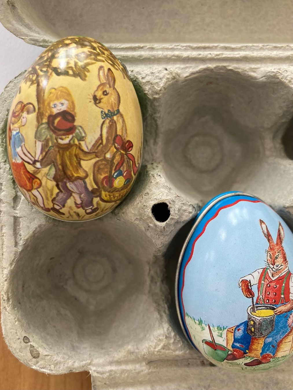 Alle Dekorationen: 5 Stk.Vintage Blechostereier Top Zustand! – Gebraucht aus Schüpfheim von Seerose80 3
