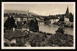 AK Solothurn, Ortspartie an der Aare