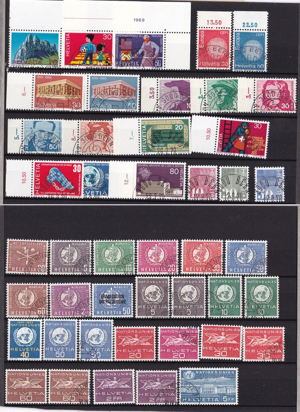 Tous les timbres: CH Briefmarken Steckkarten, bunt gemischt – D'occasion à Münchwilen AG par Nesar 3