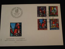 Pro Patria FDC 1971 Nr. 150 - 153, Kunst + Handwerk