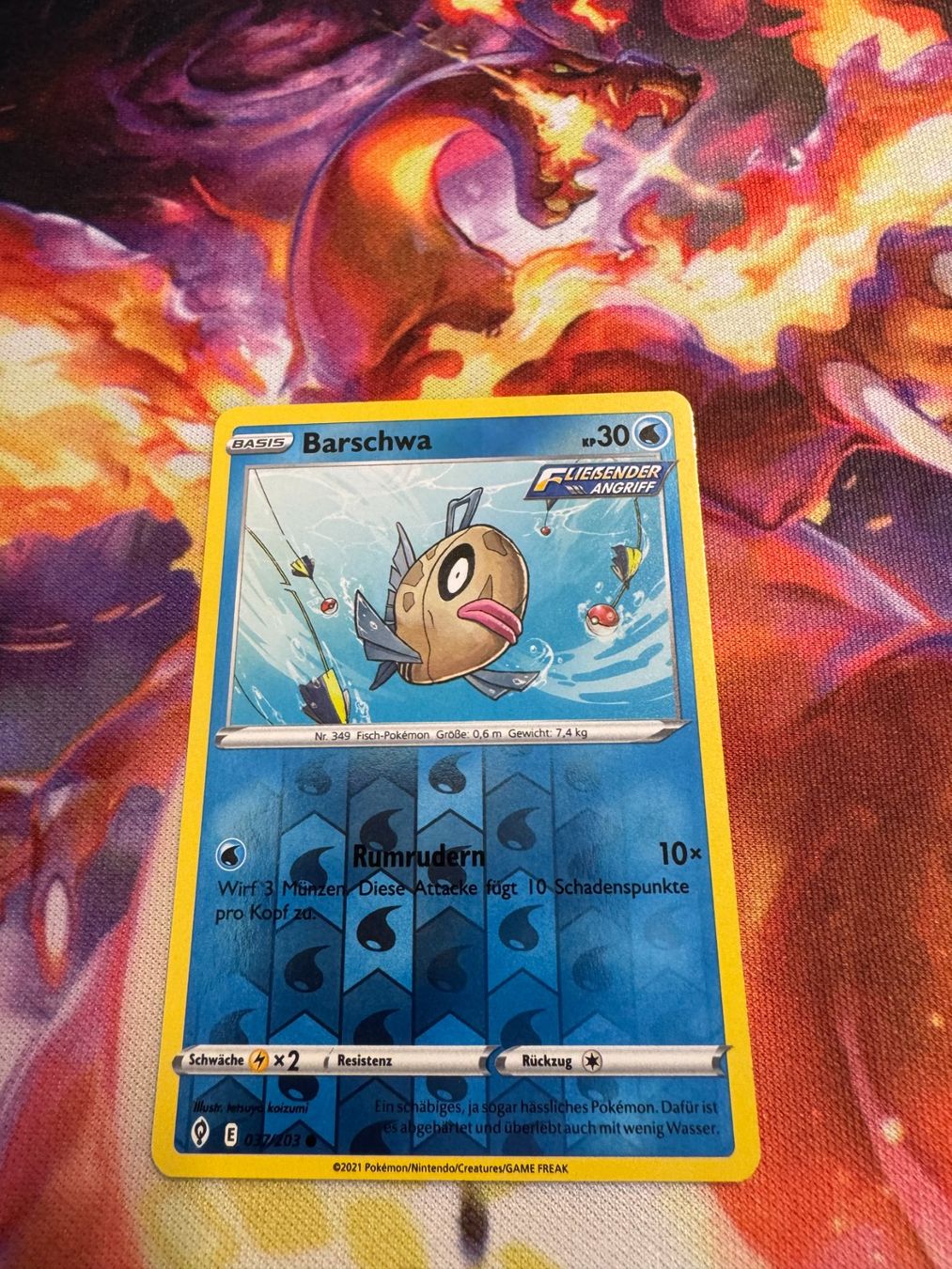 Pokémon Carte collezionabili: Barschwa (EVS 037) / Reverse Holo / Drachenwandel – Nuovo (secondo la descrizione) da Bülach venduto da CherryBlu