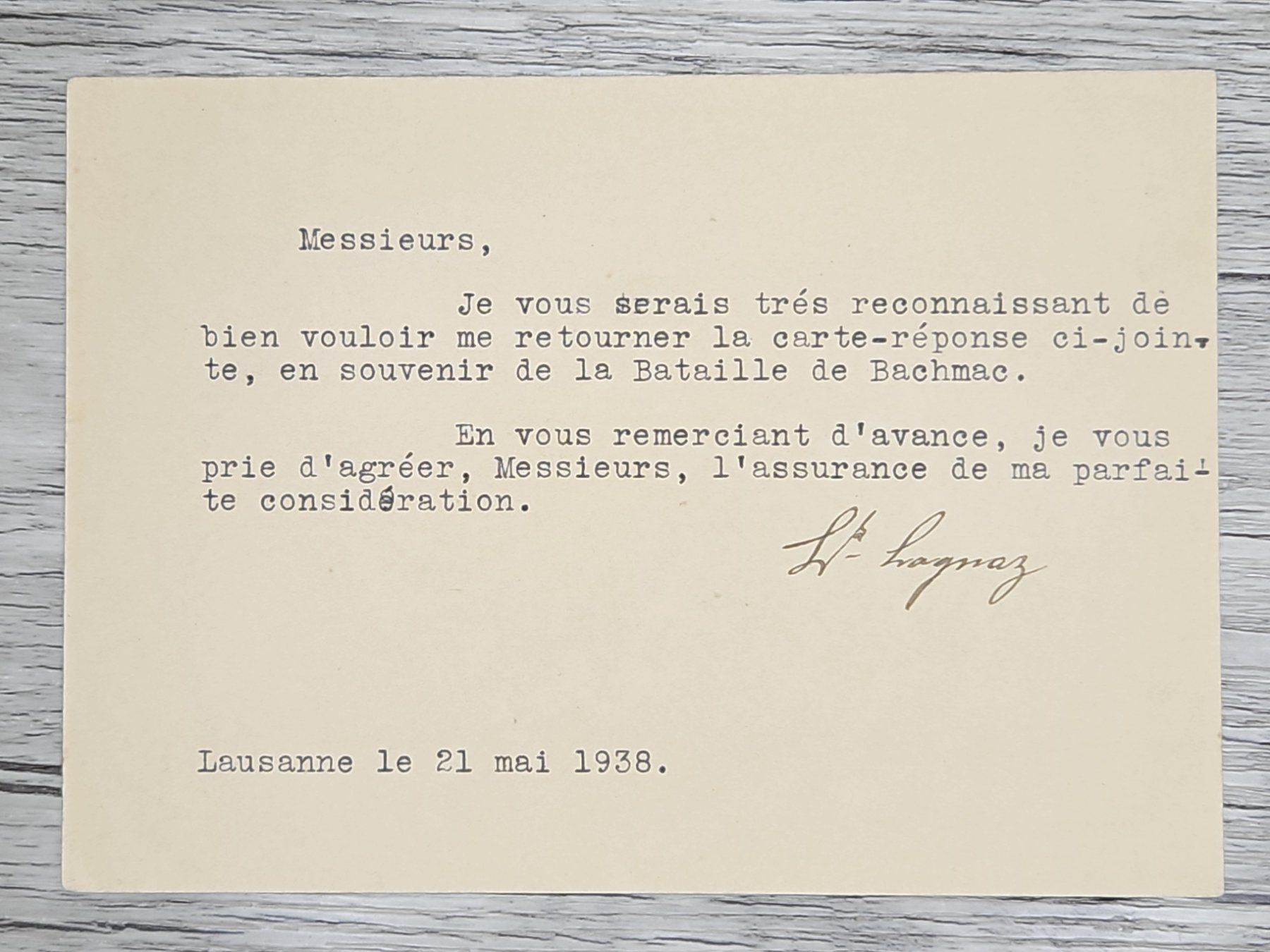 Tutti i francobolli: CL22 Carte Postale + Timbre Suisse 1938 – Usato da Cousset venduto da Patrick_Collections 1