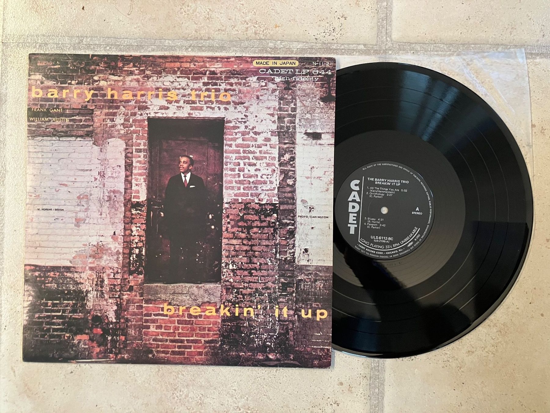 Dischi in vinile: Barry Harris Trio - Breakin' it up, LP Jazz – Usato da Widen venduto da DexterGordon