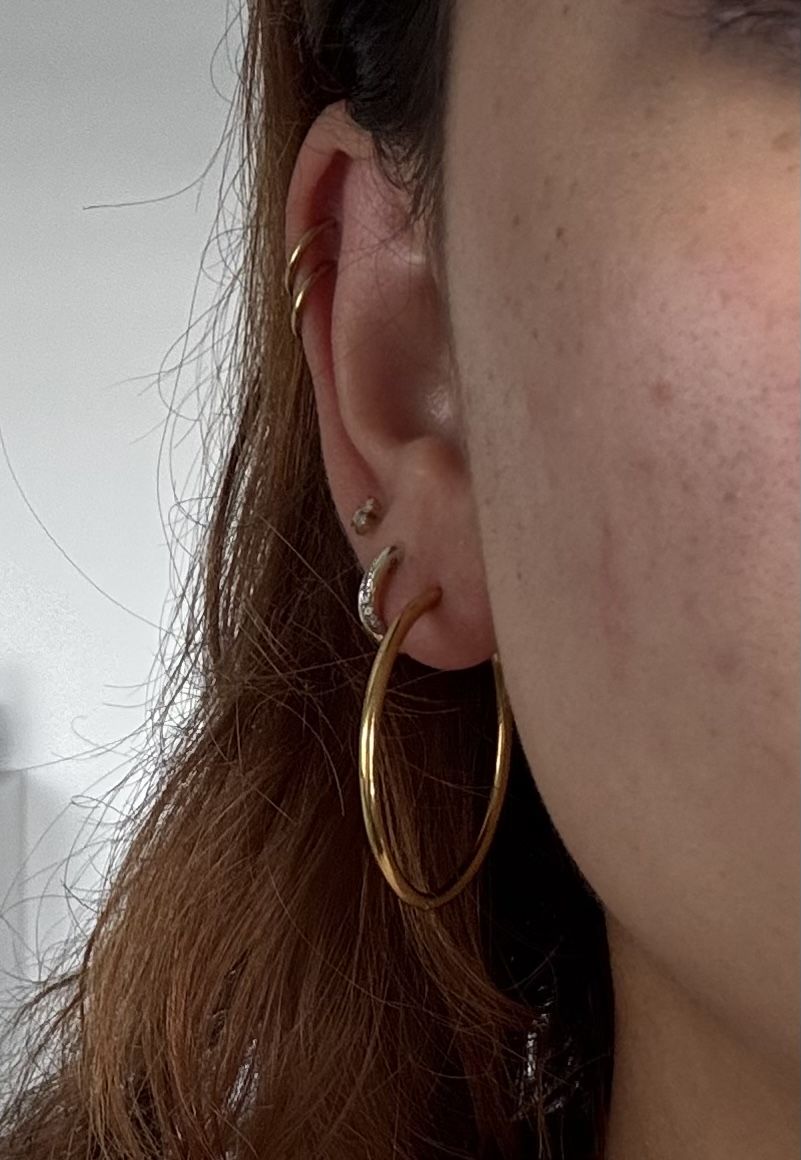 Boucles d'oreille: Goldene Hoops – Neuf (Voir description) à Basel par Vaniiiy 1