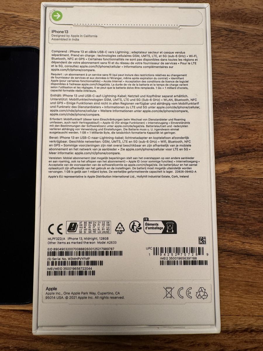 Apple Handys / Smartphones: Apple iPhone 13, Midnight, 128GB – Gebraucht aus Binningen von Mbudget74 4