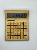Taschenrechner aus Holz mit Solar, PrideWood