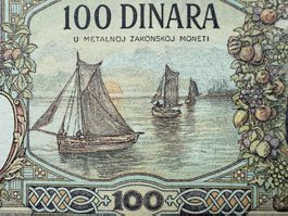 *** Belgrad 1929 - Jugoslawien - 100 Dinara XF-aUNC ***
