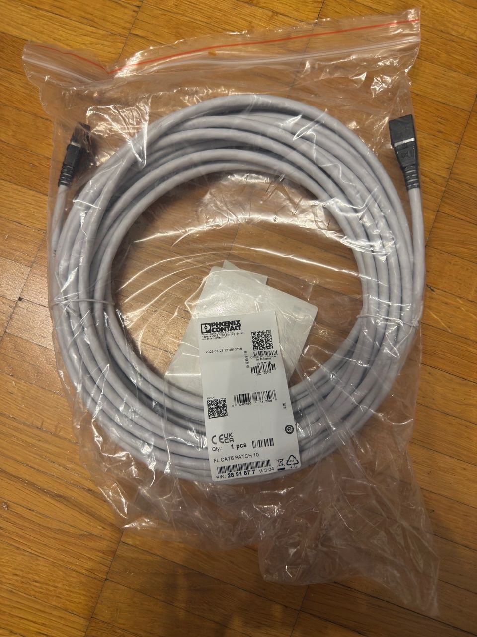 Phoenix Contact Cavi: Phoenix Contact FL CAT6 PATCH 10 CAT6, 10 m – Nuovo e nell'imballaggio originale da Uster venduto da Valen7ino 3