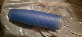 14x Blaue Trinkbecher stapelbar, Kunststoff, für Sommerfeste