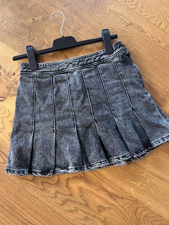 Zara Minirock, Jeans, grau, Gr.M