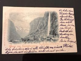 Postkarte Lauterbrunnen1900 (P130)