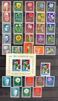 1958-1963 Pro Juventute Trachten Gartenblumen **