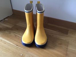 Kinder Gummistiefel gelb blau Grösse 32 gebrauchter Zustand