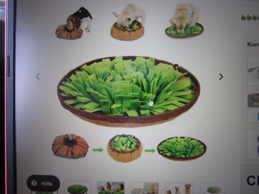 Romon Schnüffelteppich Für Hunde 40x40 Cm - Intelligenzspielzeug Mit Rutschfester Unterseite