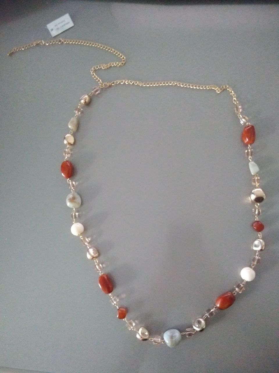 Catenine: Modeschmuck - lange Halskette mit bunten Steinen – Nuovo e nell'imballaggio originale da Horgen venduto da mar_8rbw