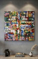 Gemälde " Chaos und Struktur " handmade 88×88