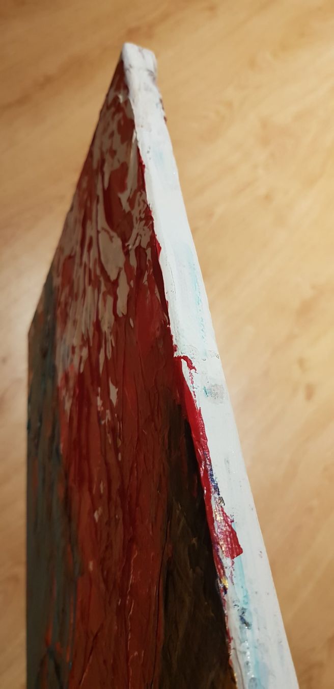 Dipinti: "Ob's passt oder nicht...", canvas frame, collage, 25x57.9cm – Nuovo e nell'imballaggio originale da Turbenthal venduto da viw_48fr 5