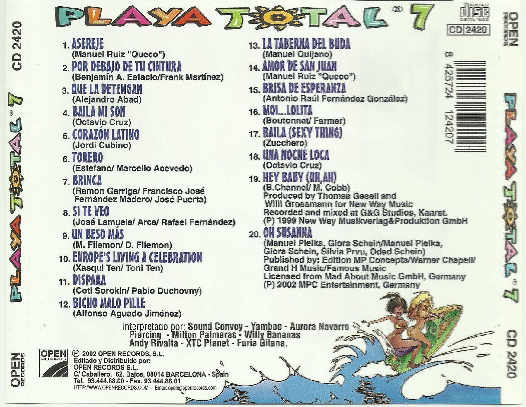 CDs: CD Playa Total 7 – D'occasion à St. Margarethen TG par ursk10 1
