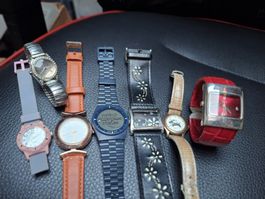 Lot de montres variées état d'usage divers modèles