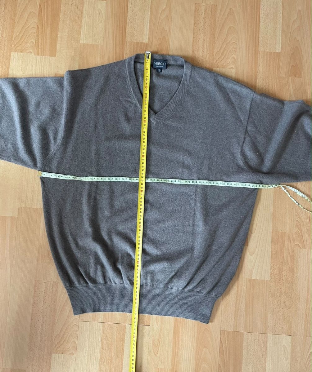 Maglioni & Felpe: Pull Sergio cachemire col V taille 56 XL gris clair – Nuovo (secondo la descrizione) da Vuippens venduto da ale_6gkb 5