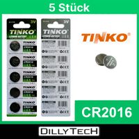 Tinko CR2016 Knopfzellenbatterie - 5 Stk.