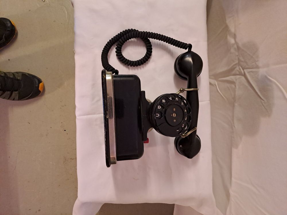 Antikes Bakelit Telefon, Wählscheibe, Rarität 5