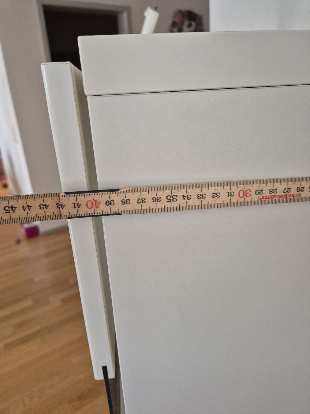Ikea Kommoden: Schrank/Kommode weiss Hochglanz mit Glasfront – Gebraucht aus Luzern von bam_qr5p 3
