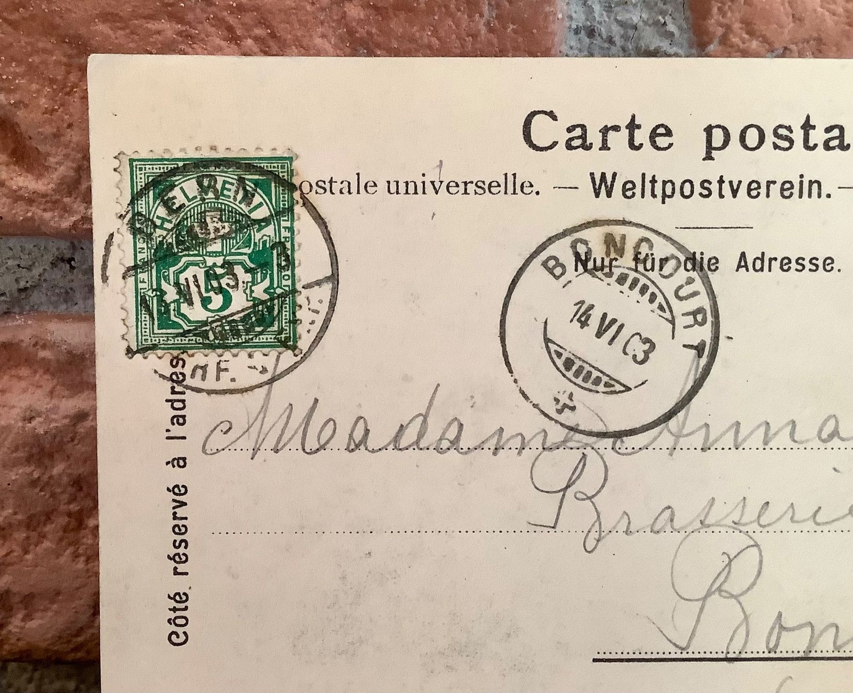 Ansichtskarten: 1903 - KIRCHENFELD Quartier & Landesmuseum in Bern – Gebraucht aus Root von ENGLAND-TREASURES 3