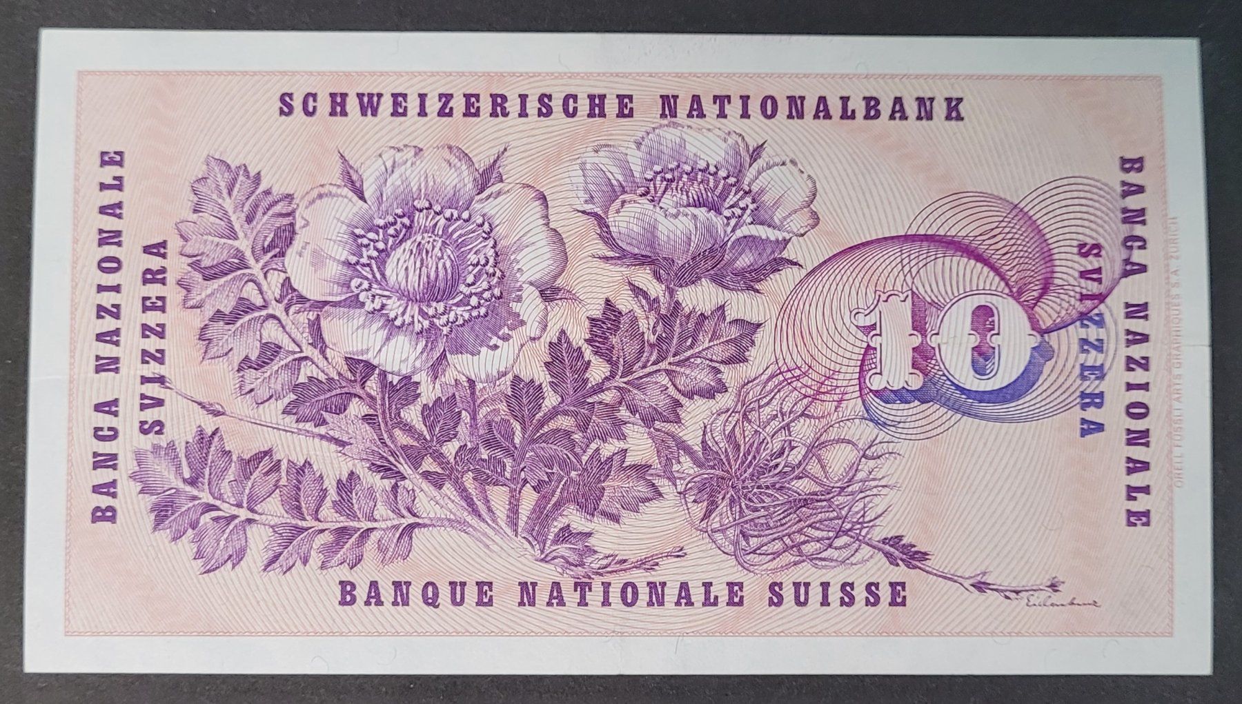 Banknoten: 10 SCHWEIZER FRANKEN 1977 – Gebraucht aus Mumpf von antonio_schweiz_961 1