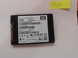WD Blue 3D NAND SSD 2TB SATA 2.5 Zoll 2000GB 100% Zustand