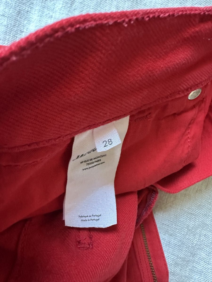Jacquemus Jeans: Jacquemus Le Raphia Trousers, red, size 28 – Gebraucht aus Zürich von Haafaa 2