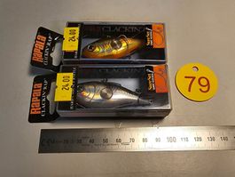 2x Rapala Clackin' Rap Wobbler neu & OVP 6cm 13g Egli