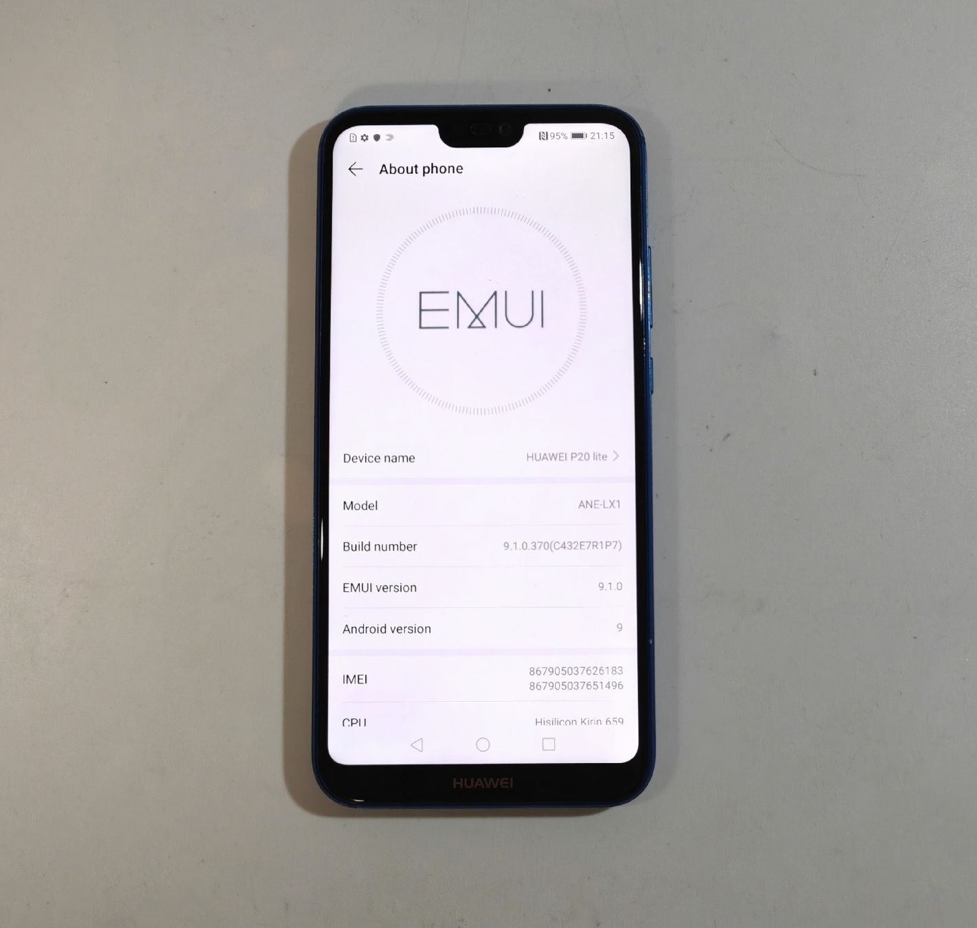 Huawei Telefoni cellulari / Smartphones: Huawei P20 Lite blau 64GB – Usato da Ehrendingen venduto da Rocky985 1