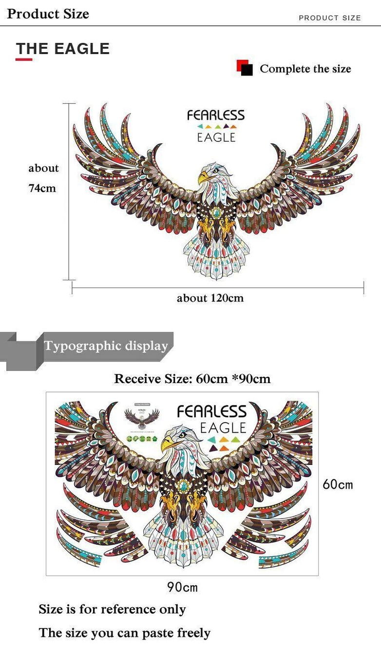 Adesivi murali: ---+++ Wandsticker Adler +++--- – Nuovo e nell'imballaggio originale da Kilchberg ZH venduto da Eaglebuy 2