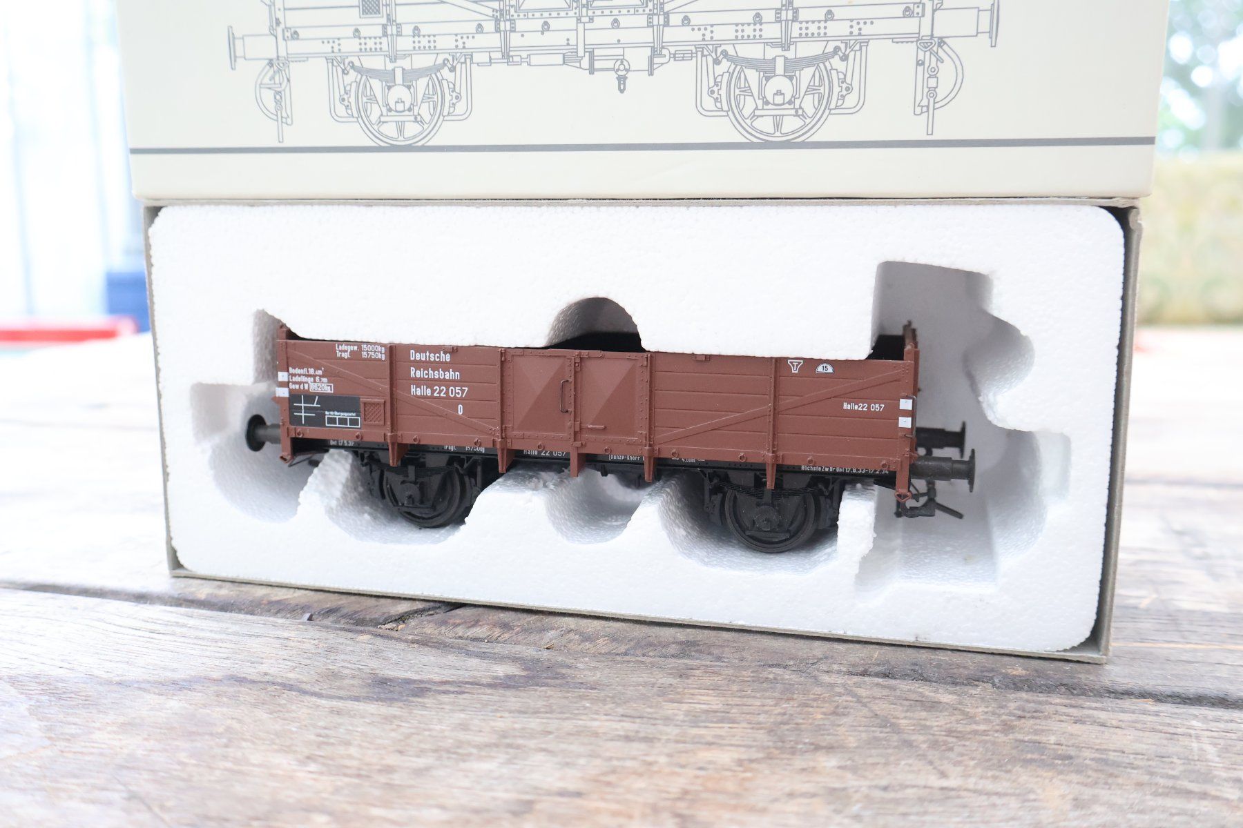 Modellini di ferrovie: Scale Models DR Hochbordwagen - Spur 0 Top Modell – Usato da Winterthur venduto da Monstera 4