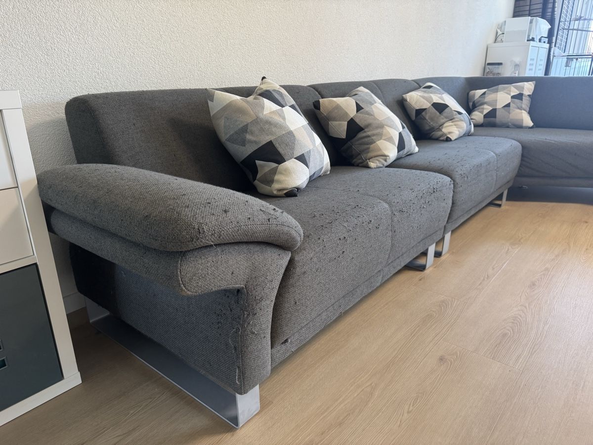 Divani: Eckcouch, Ecksofa, Couch, Eckcouch, Federkern, Polstergruppe – Usato da Kloten venduto da Mr100prozent 2