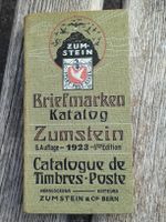 Alter Briefmarken Katalog / Zumstein Ausgabe 1923
