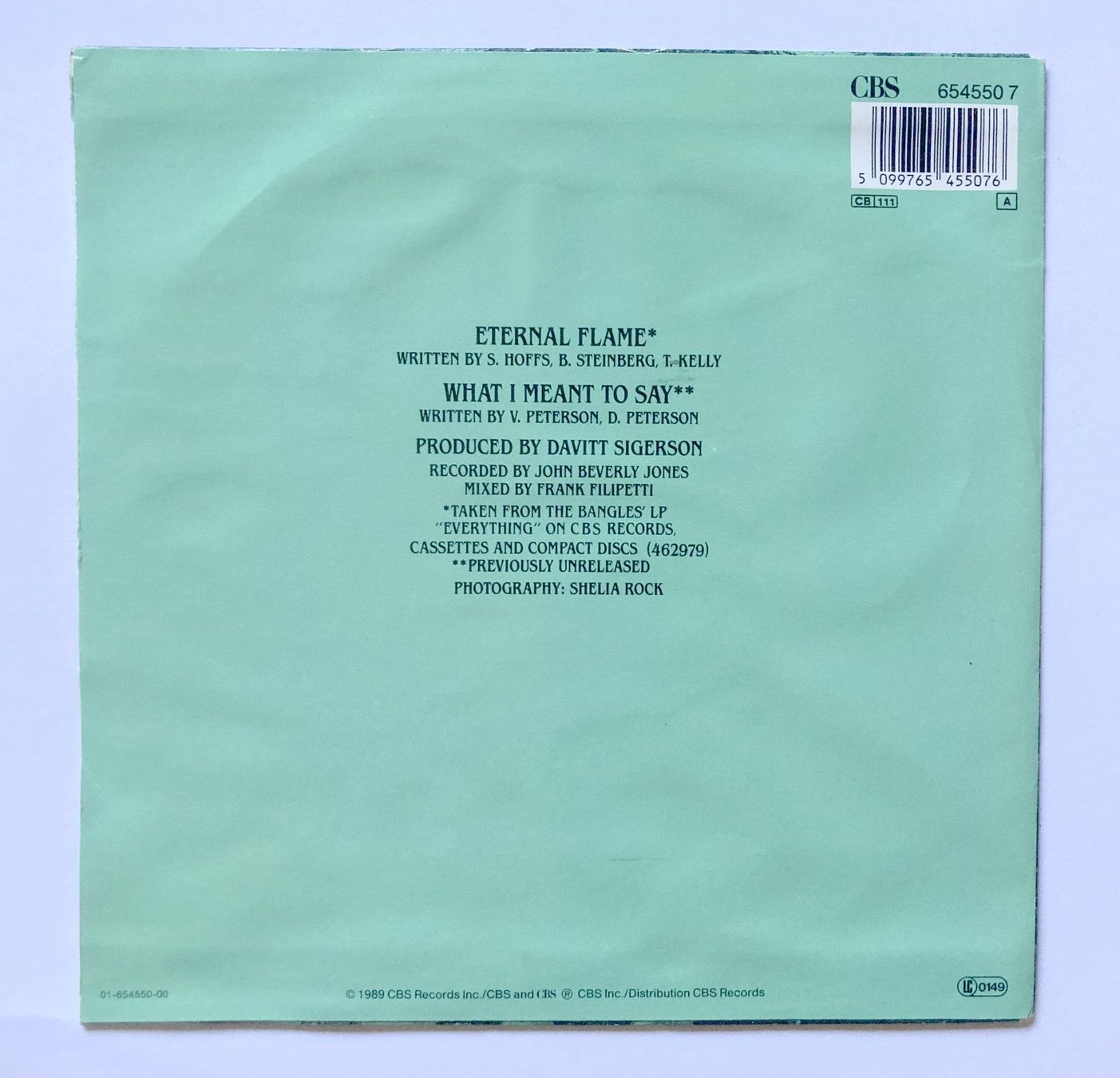 Schallplatten: BANGLES - ETERNAL FLAME – Gebraucht aus Bottens von hotter-than-hell 1