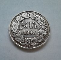 1/2 Franken Silber 1943